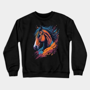 Gallop of Freedom: Embracing the Spirit of Horses Crewneck Sweatshirt